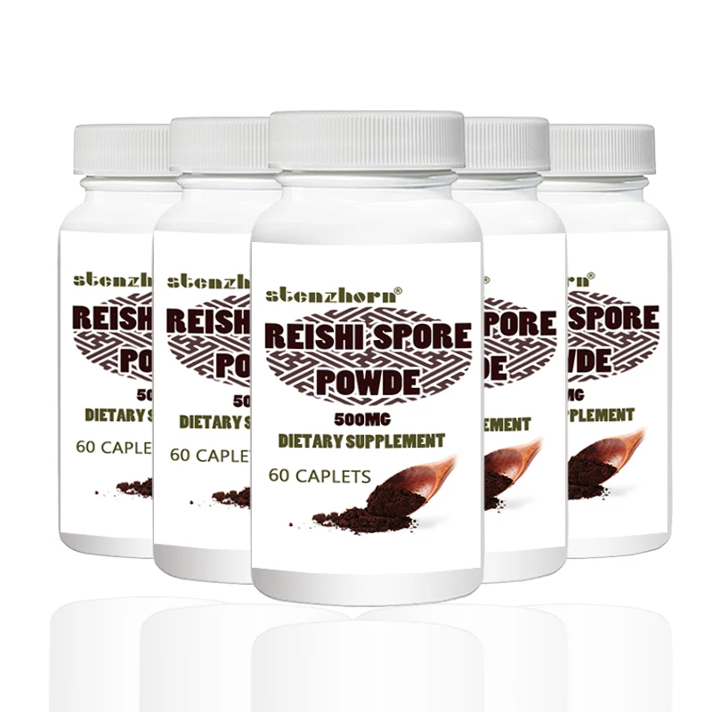 

reishi 500mg 60pcs X 5B Improves Liver Function and Detoxification Promotes Heart Health and Balances Blood Pressure