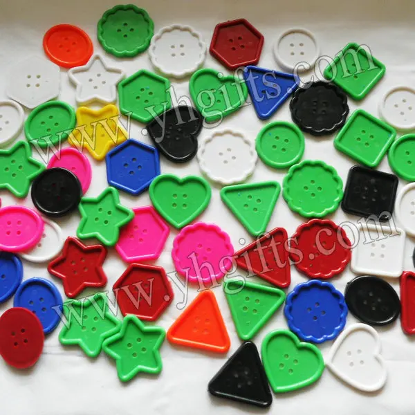 

50PCS/LOT.5cm Mixed shape Mixed color plastic button,Big lacing buttons,DIY material,Create your own design,Handmade accessories