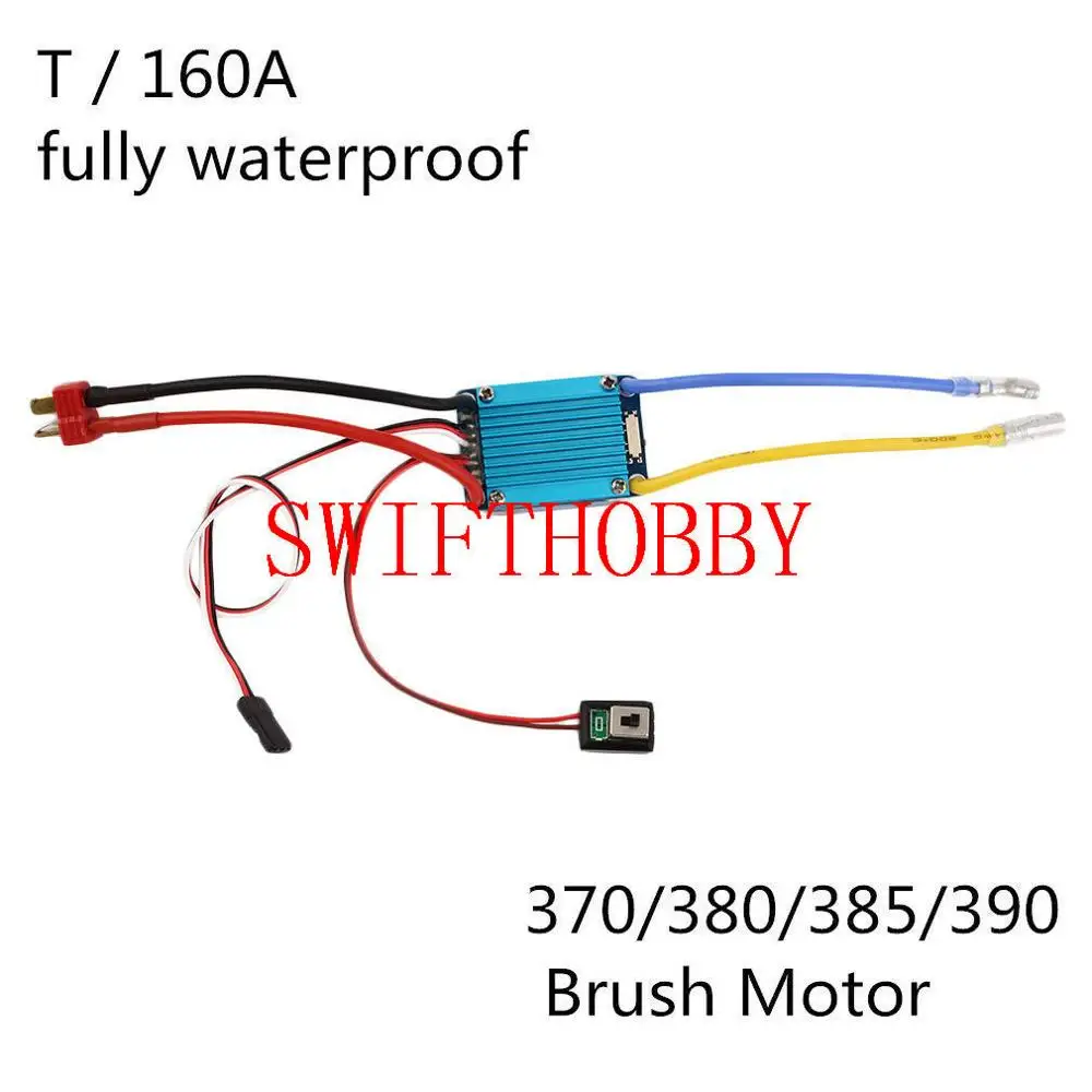 160A 3S Матовый регулятор скорости ESC для 370 380 390 мотор Rc лодка хобби | Игрушки и