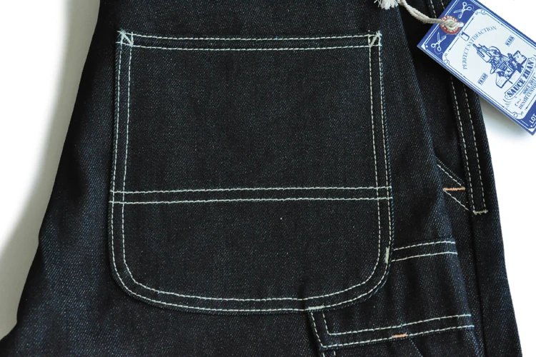 SauceZhan 266XX Shorts Jeans Man Raw Denim Jeans Knee Length Selvedge Denim Jeans Mens Jeans Indigo Straight Casual