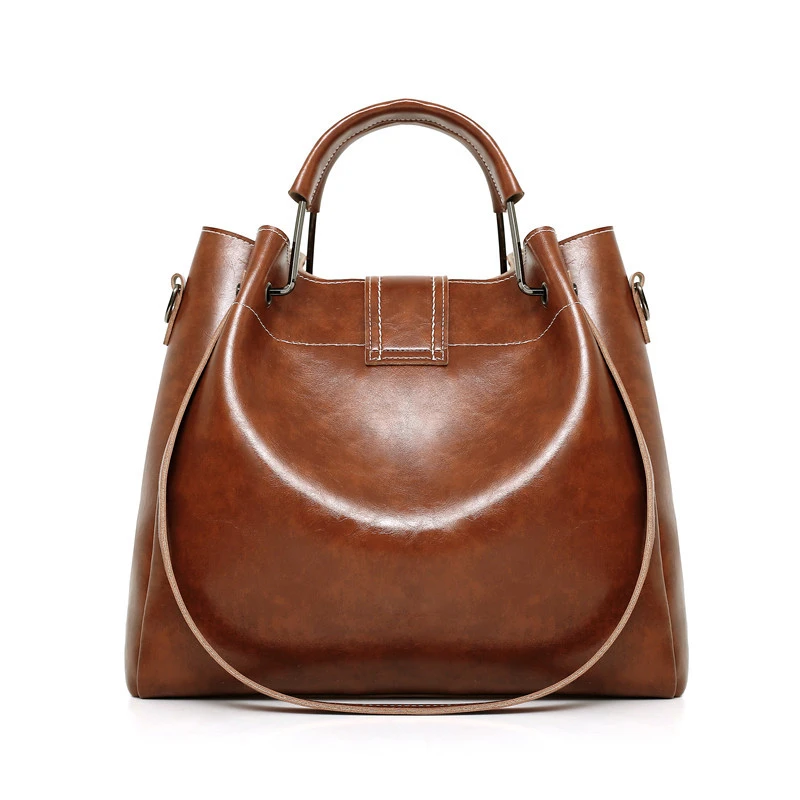 SGARR Женская Вощеная сумка из искусственной кожи высокого качества, женские сумки, комплект из 3 предметов, сумки через плечо, модная повседневная сумка-тоут, новая