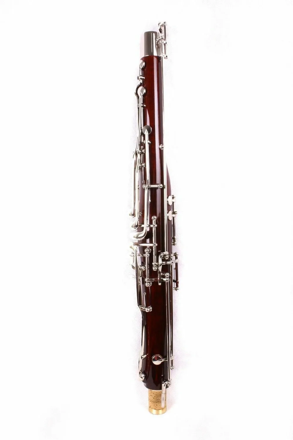 Красный C Ключ Bassoon кленовый корпус Мельхиор посеребренный чехол