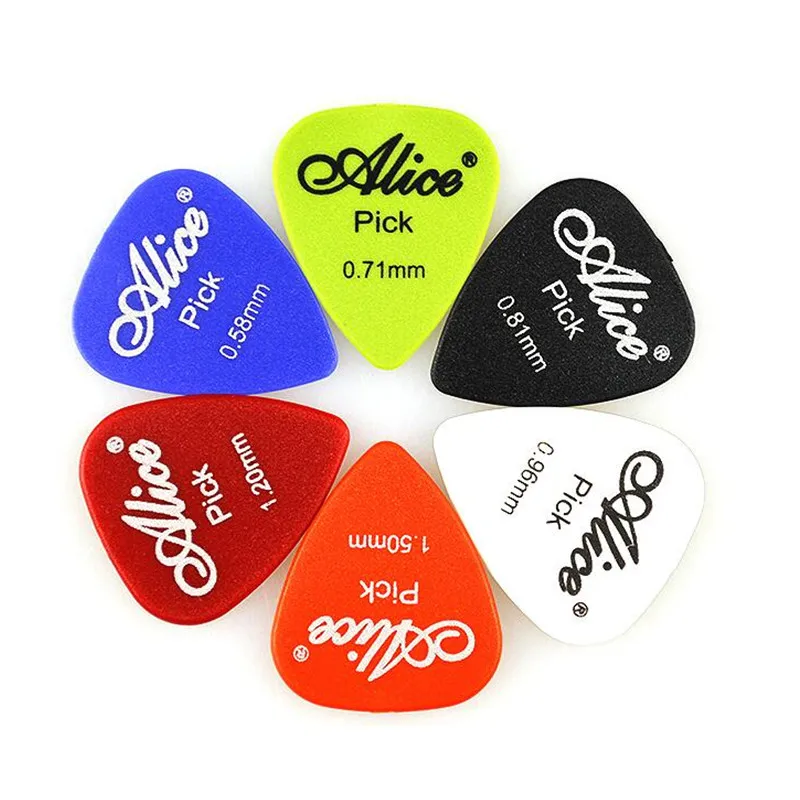 100pcs Bass Guitar Picks Alice Multi Smooth ABS Custom Acoustic Electric Guitarra Plectrums Accessories Musical Instrument Puas 100pcs Bass Guitar Picks Alice Multi Smooth ABS Custom Acoustic Electric Guitarra Plectrums Accessories Musical Instrument Puas