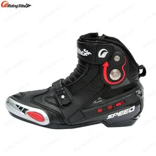 Классические ездовые кожаные ботинки для езды на мотоцикле ATV; короткие ботинки для езды по бездорожью; ботинки для мотокросса и гонок; мотоциклетная обувь