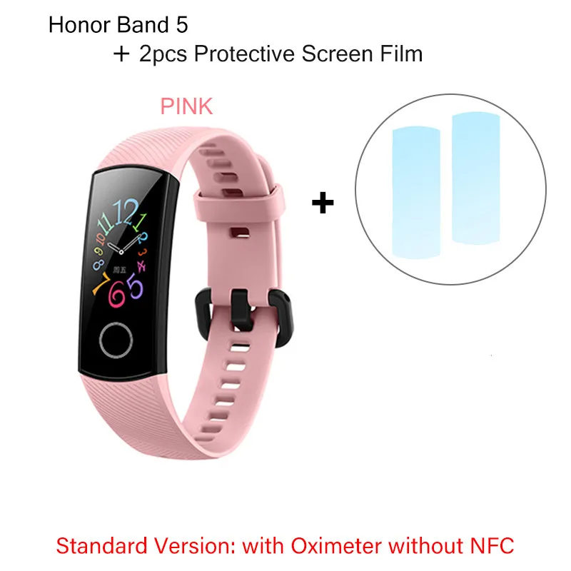 Умный Браслет huawei Honor Band 5 с NFC оксиметром, цветным экраном, монитором сердечного ритма, фитнес-трекером, водонепроницаемым браслетом - Цвет: 6