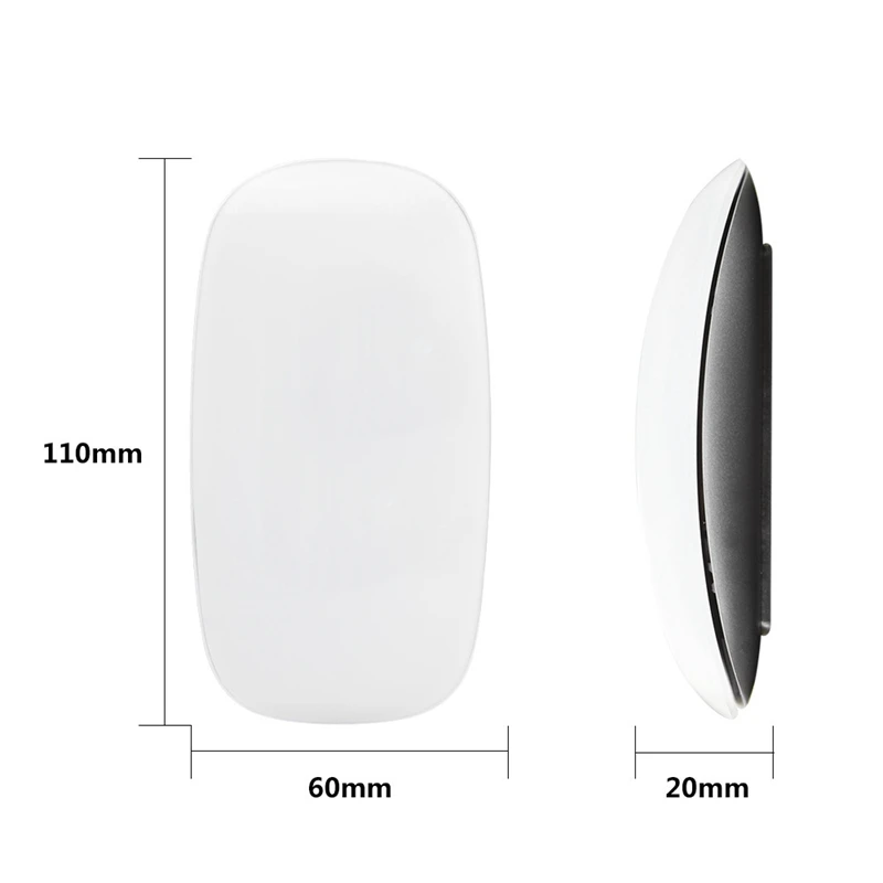 Беспроводная мышь Волшебная ультратонкая изогнутая мышь эргономичная оптическая Usb компьютерная ультратонкая Bluetooth 3,0 мышь для Apple Ma