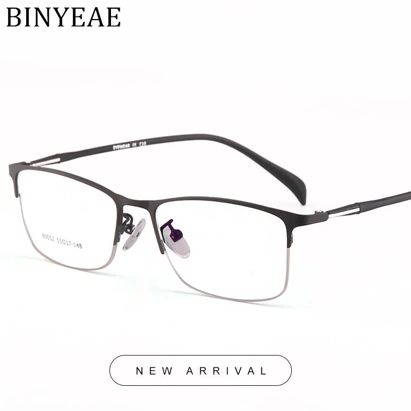 BINYEAE дизайнерские очки для компьютера оптические Lentes Opticos Hombre оправа очков occhiali da
