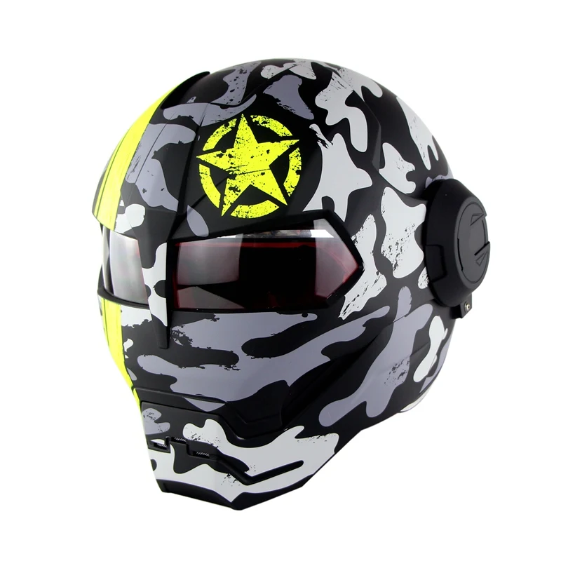 

NEW Motorcycle Iron Man Helmet Motorbike Capacetes Casco Retro helmets Moto Racing Helmet Casque Motocross Casque SM-515