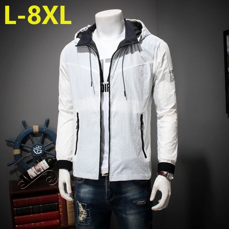 New jacket 10xl 8xl 6xl 5xl new spring thin jacket men brand clothing