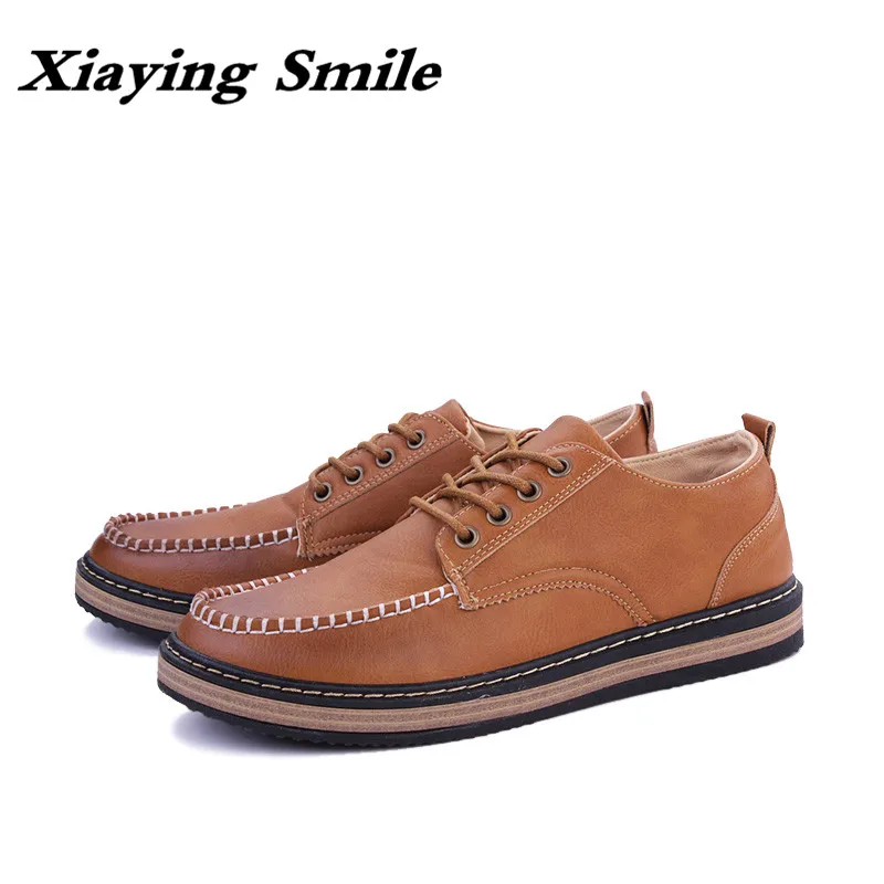 2019 الرجال أزياء والجلود أحذية عمل الدانتيل يصل حذاء كاجوال جلد طبيعي الذكور طالب سكيت حذاء منخفضة أحذية Zapatos دي Hombre