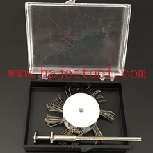 Монтажная матовая проволочная щетка с 2,35 мм хвостовиком 0,4 мм проволока диаметром 10 шт./упак. проволока из нержавеющей стали Щетки круглая проволочная щетка