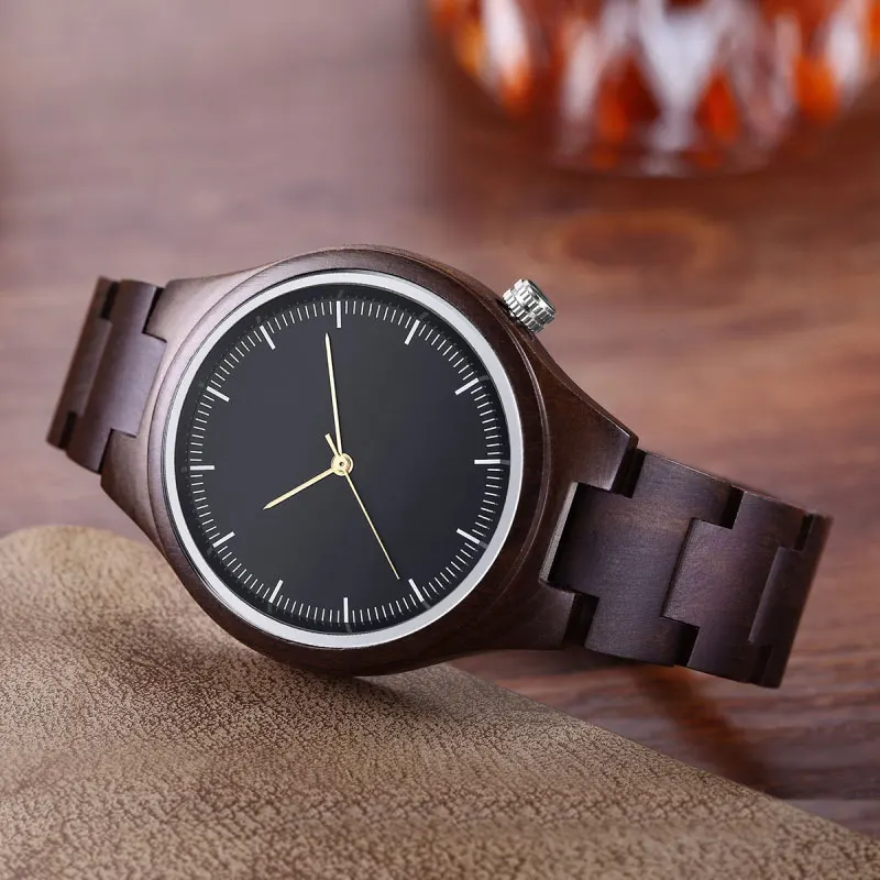 

Top Brand Luxury Fashion Sandalwood Women's Wrist Watch relogio feminino Ladies Wood Quartz Watches Female Clock Montre Femme 47