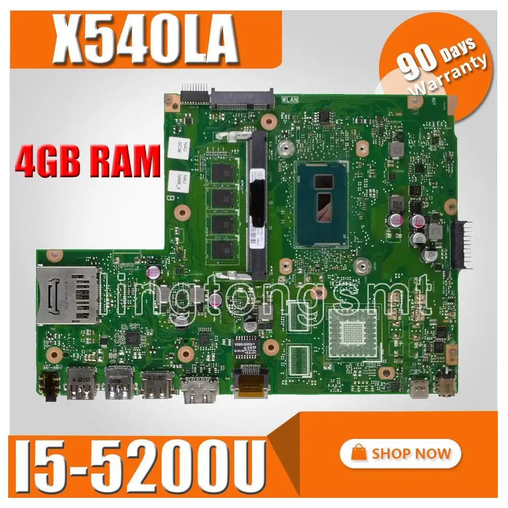 Original X540LA MB._4G/I5 5200U/AS SR23Y For ASUS X540 X540L X540LA