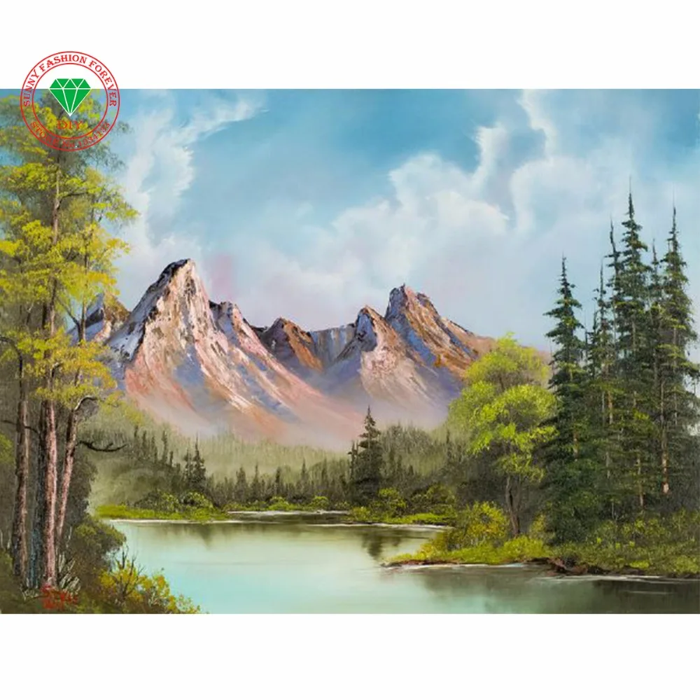 Новый 5D DIY Алмазная картина природа Кристалл мозаика Вышивка крестом квадратная