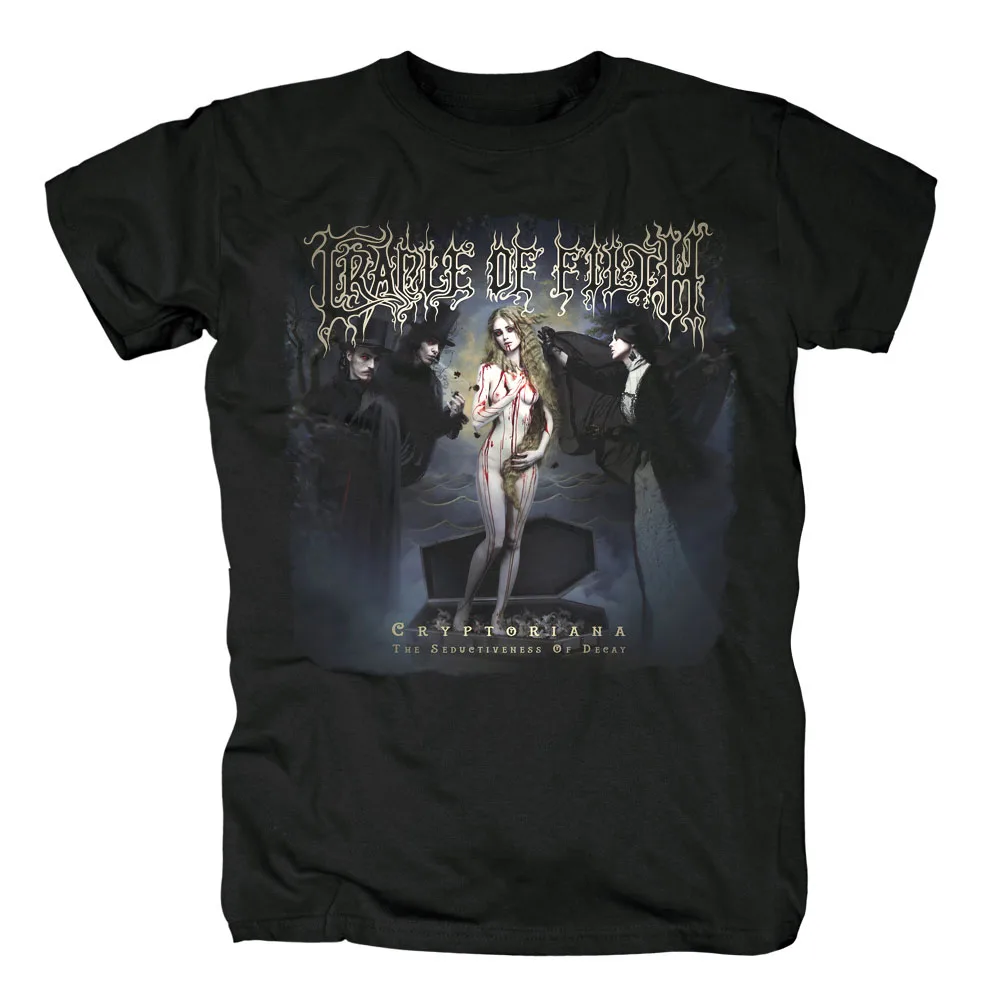 

Bloodhoof CRADLE OF FILTH Cryptoriana Album Black metal Mens Metal T-Shirt Asian Size