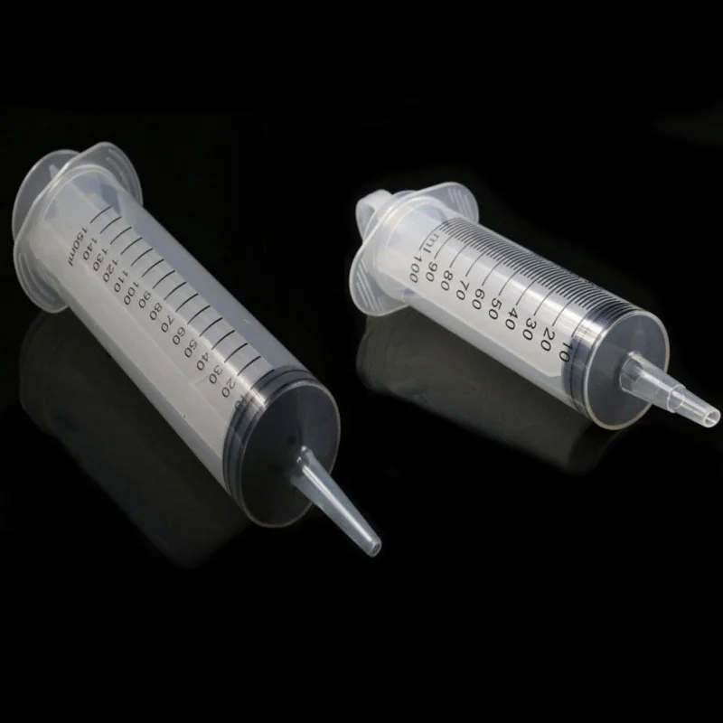 

Reusable Plastic Syringes Feeder Cleaning Douche Enema Nutrient Sterile Health Measuring Syringe Tools 100mL / 150mL