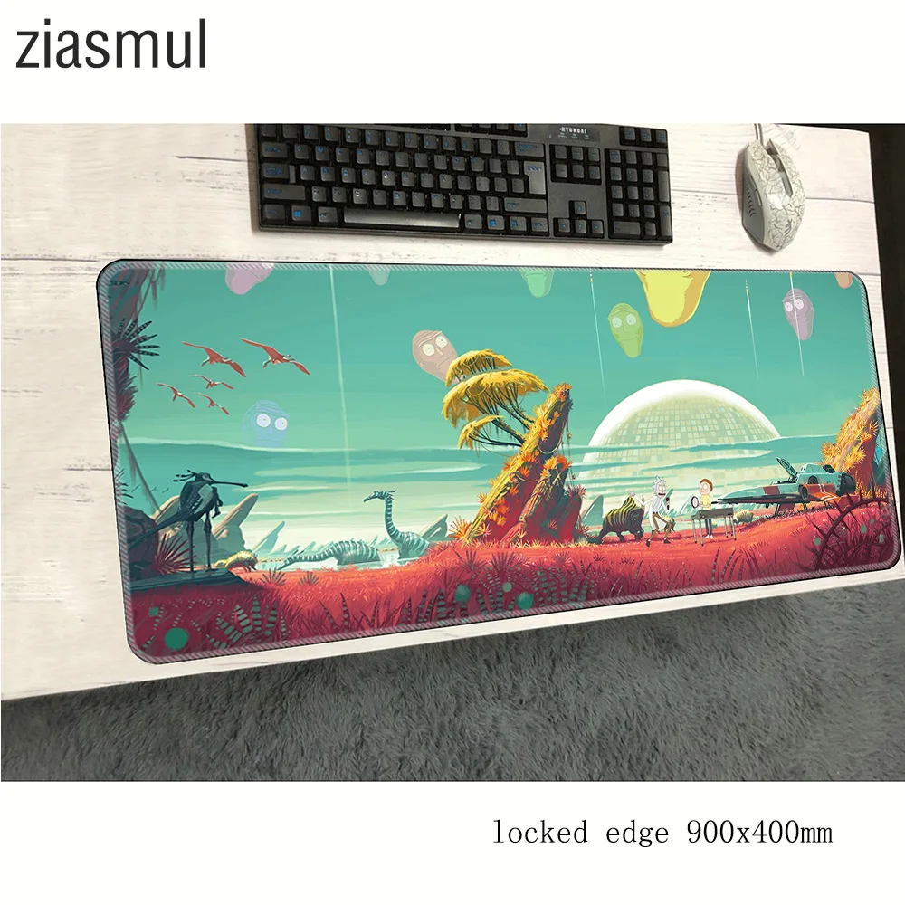 Коврик для мыши rick and morty 900x400x2 мм коврик для мыши классный компьютерный Коврик Для Мыши игровые аксессуары лучшие игровые коврики и чехлы игры pc gamer