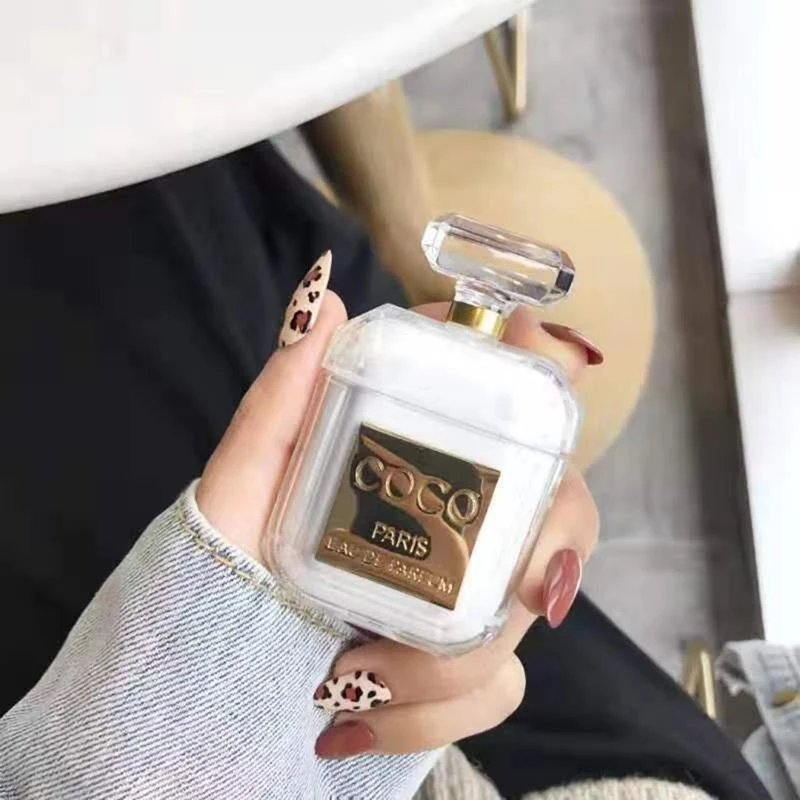 

Fashion High Quality Perfume Bottle Wireless Bluetooth Headset Set for AirPods All-inclusive Silicone Anti-fall
