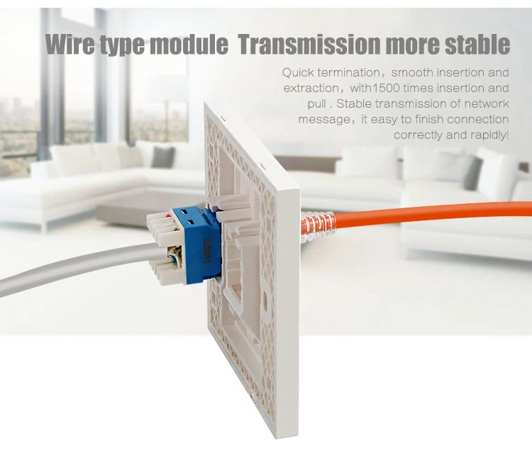 Inkton сетевой модуль UTP Cat5e RJ45 разъем позолоченный модуль Анти-пыль незакрытый сквозной вывод Keystone Jack