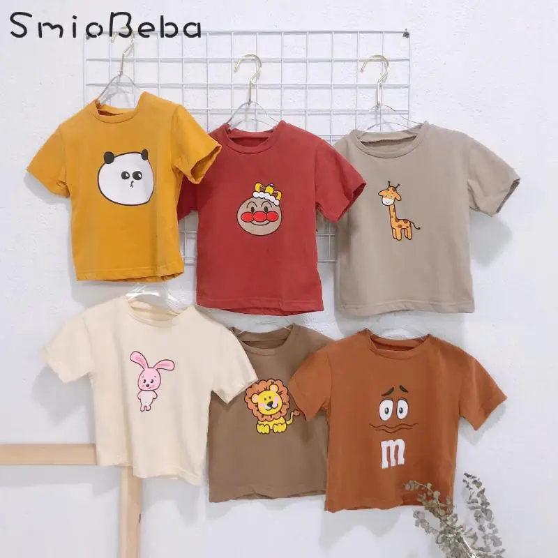 

Children Girl Top Blouse Kids Boys Shirts 2019 Colour Printed Top Short Sleeves Kids High Quality Brand White Blouse For Girls