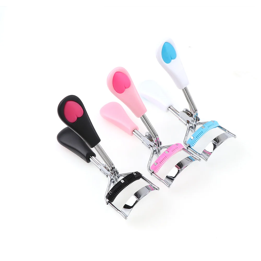 

1Pc Pink/Blue/Black Cosmetic Eyelash Curler With Comb Tweezers Curling Eyelash Clip Cosmetic Eye Beauty Tool
