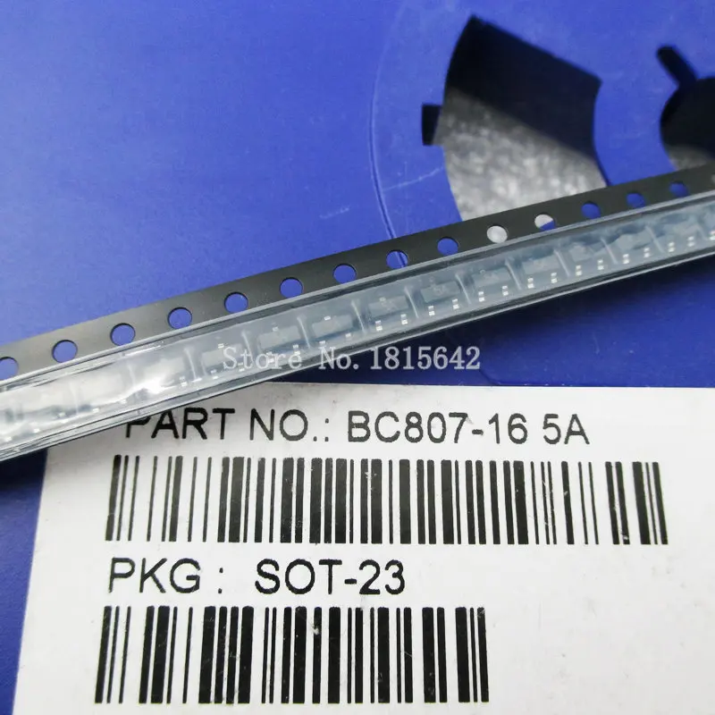 100 шт./лот BC807-16 Mark 5A PNP 500MA 45V SOT23 SOT-23 SMD триодный транзистор BC807 smd | Электронные