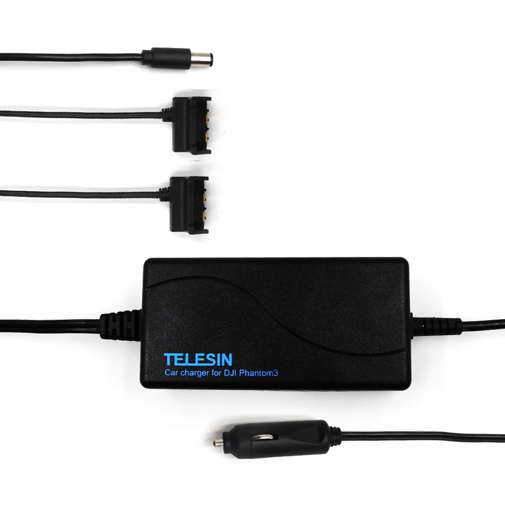 TELESIN 70W 3 Channel USB Car Charger Adapter For DJI Phantom 3 Series Flight Batteries And Remote Controllers 3 In 1 Charger