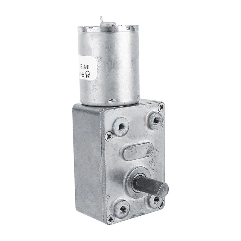 Motor de reducción de engranaje Micro Mayitr 12 V DC gusano Reversible de alto par Turbo motorreductor eléctrico 2 3/5/6/10/20/30/62 RPM 100