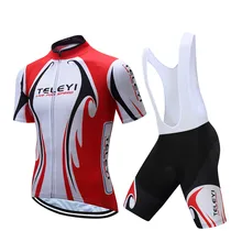 Teleyi Ropa Ciclismo Велосипедный Спорт Костюмы Лето Велосипед Спортивная Майо Ciclismo Гонки Велоспорт Джерси/Pro Велосипедная форма