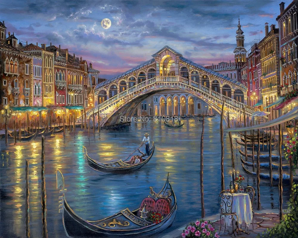 

Frameless diy digital painting by numbers painting on canvas picture oil painting home decor 4050 Cambridge