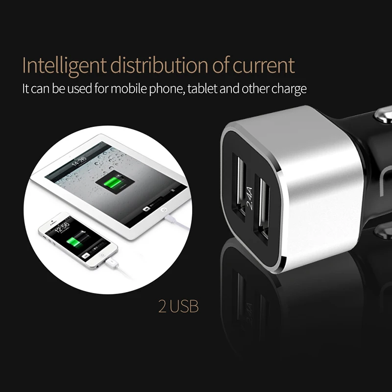 SPEDU USB شاحن سيارة للجوال هاتف لوحي كابل مغناطيسي سريع شاحن سيارة-شاحن المزدوج USB سيارة مهايئ شاحن الهاتف في سيارة