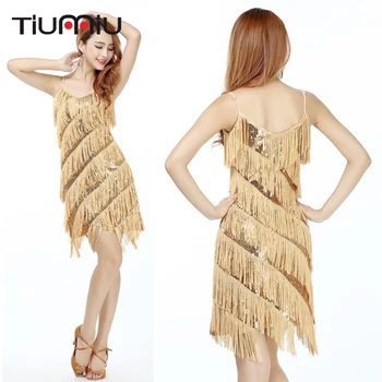 

High Quality Sexy Women Latin Dance Dress With Tassel Samba Costume Fringe Salsa Dress Ballroom Dancing Dress Stage Tango Skirts