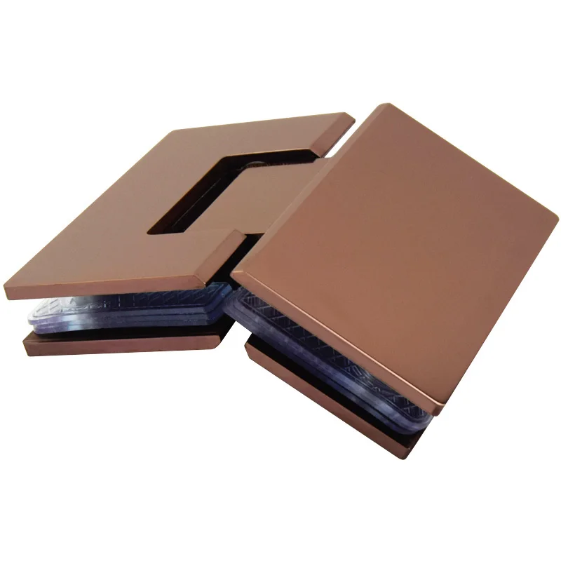 Rose Gold Stainless Steel 304 Solid Bathroom Clip Shower Room Hinge Frameless Glass Door Up And Down Folder Folding Page