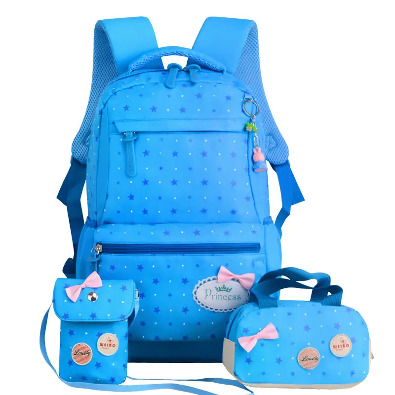 School Bags for Teenager Girls Printing travel bag for kids Orthopedic Backpack 3 pcs/Set school Backpacks sac a main mochila 6