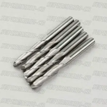 

10 x 4.0 mm 2 Flute Carbide Ball Nose End Mills Router Bit Bits 12mm CEL