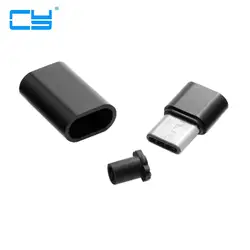 20 компл. DIY 24pin USB 3.1 Тип c USB-C штекер разъема SMT Тип с черным Корпус крышка