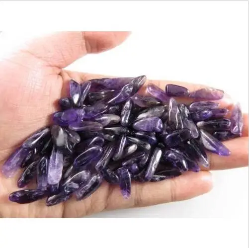 

100+Pcs AAAA Natural Amethyst Quartz Crystal Specimen Polish Point chips Healing