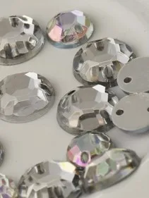 Acrylic DIY Sew 7mm round drill holes drilled flat seam phone beauty wedding | Украшения и аксессуары