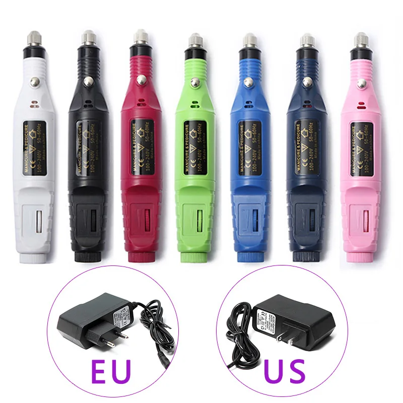 

Manicure Electric Nail Drill Bits Set for Nail File Art Tools Tips Drill Machine Rubber Silicon Flexible Polisher Mill Kit