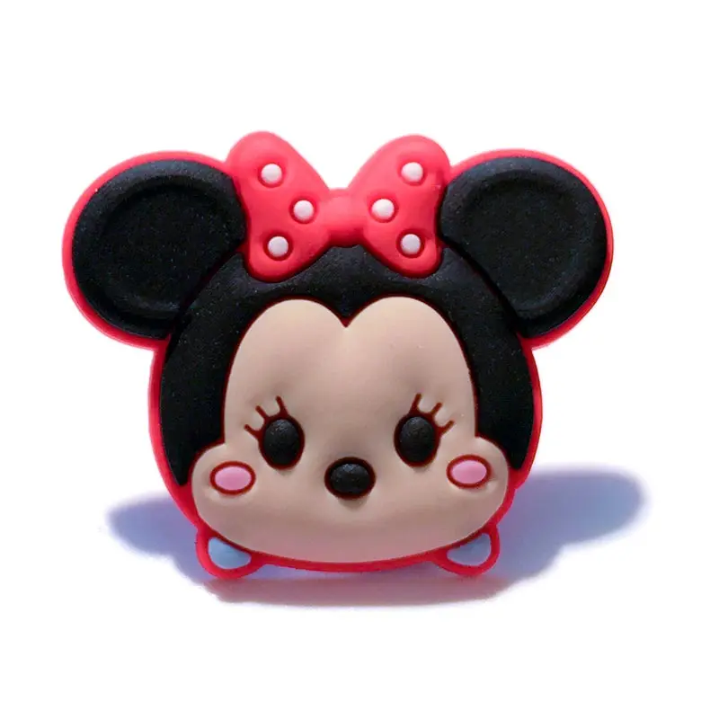 Single Sale 1pc Tsum Tsum PVC shoe charms shoe accessories DIY shoe decoration for croc jibz kids favor kawaii cute X-mas gift