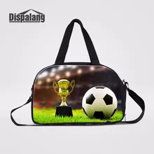 Dispalang уникальный дизайн футбол принты Мужская багажная дорожная сумка через плечо с самостоятельной обувью космическая дорожная сумка