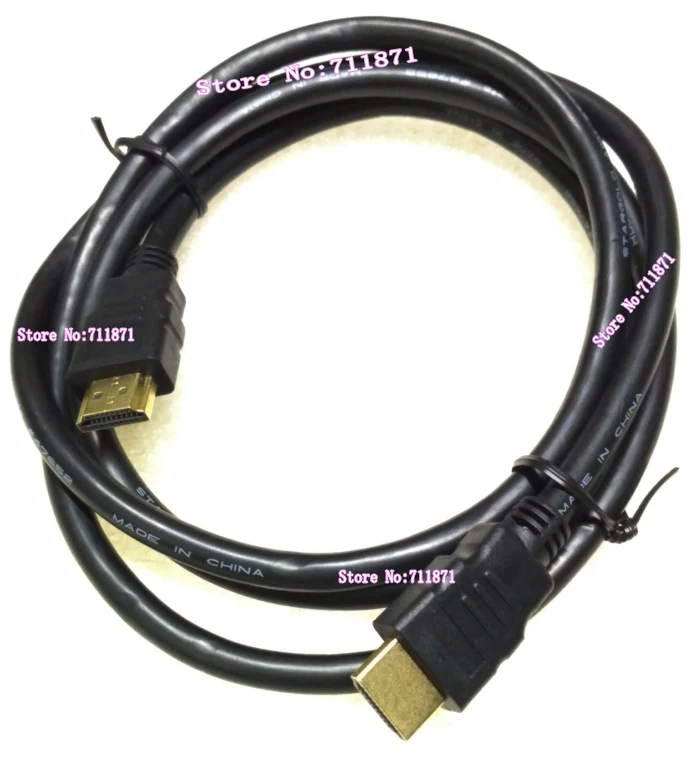150cm Black Male to Male HDMI cable Line Gold plated Male HDMI Line