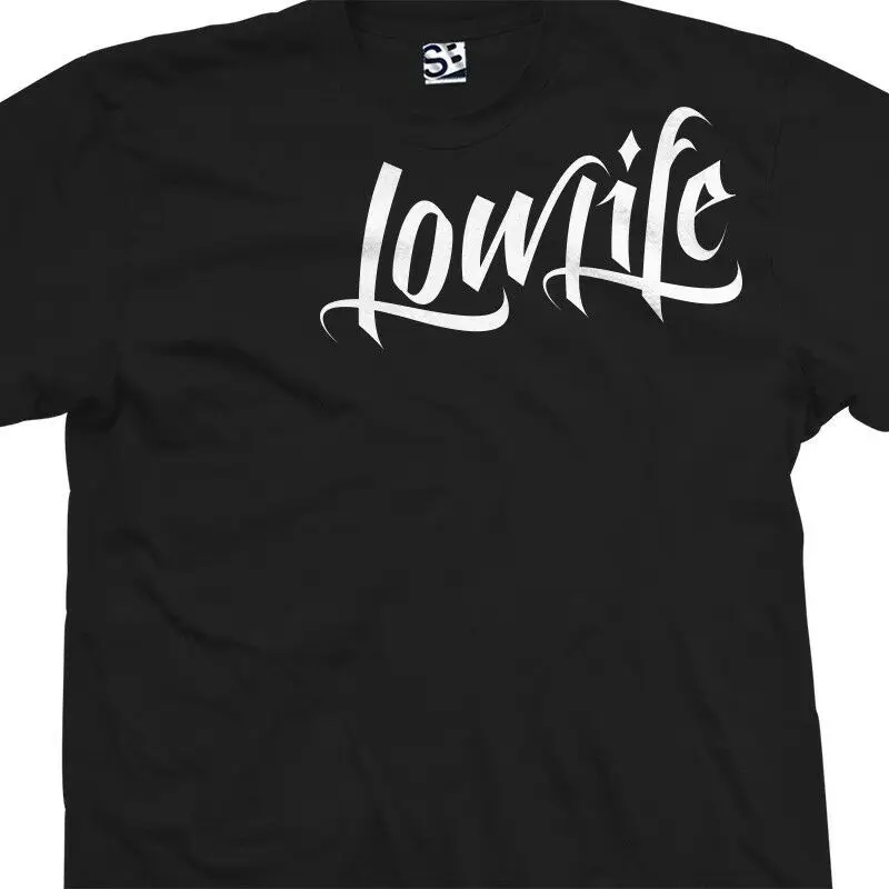 Футболка с низким сроком службы Lowrider LowLife Tattoo все цвета автомобильный