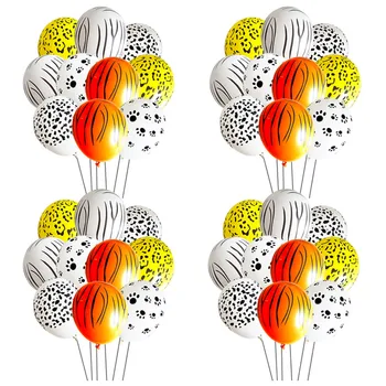

100pcs Birthday Animal Latex Balloons Tiger Zebra Dog Safari Party Jungle Party ballons Birthday Party Decor Kids birthday Globo