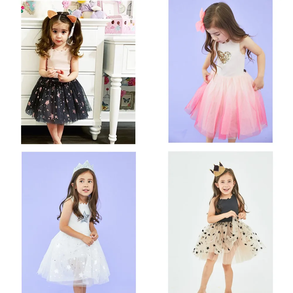 

2019 SUMMER BABY GIRL CLOTHES GIRLS STAR DRESSES PRINCESS DRESSES TODDLER GIRL DRESSES BOBO CHOSES HOODIE DRESS