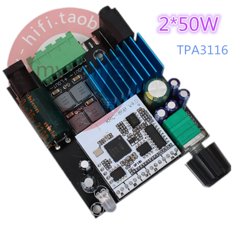 Стерео цифровой усилитель bluetooth TPA3116D2 50 Вт * 2 без потерь HIFI DIY Bluetooth плата|Усилители