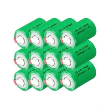 12 штук в партии! Полная мощность маленький размер батарея ni-cd 4/5sc 1200mah аккумулятор 1,2 v 4/5 подводная лодка c 1200 мАч-гидридных и никель-кадмиевых типов аккумуляторов батареи