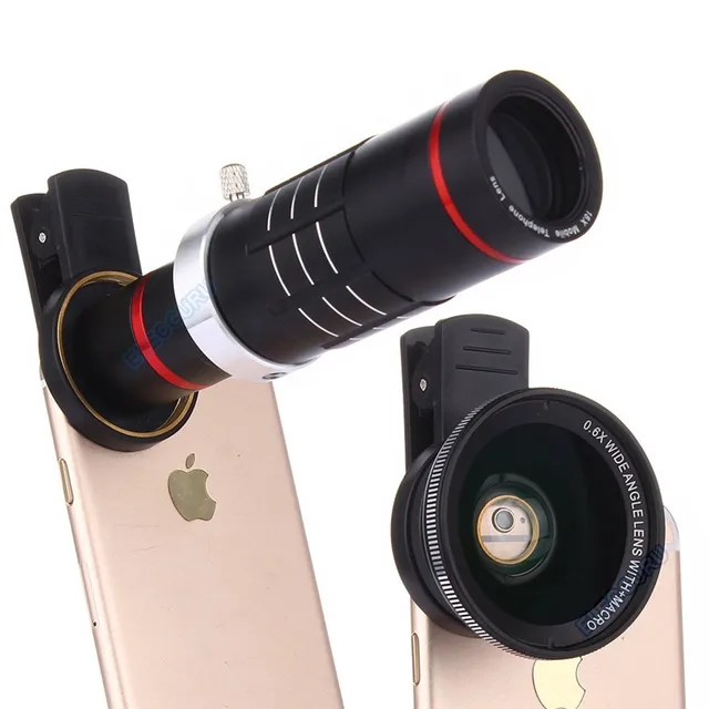 Universal HD 18x Optical Zoom Telescope Camera Lens Kit For Iphone 7 6S