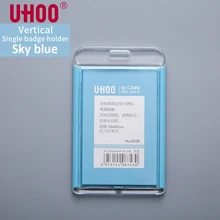 UHOO 6028 вертикальный водонепроницаемый акриловый кредитный держатель для карт Buss, рабочий ID держатель для карт, бейдж без шнурка