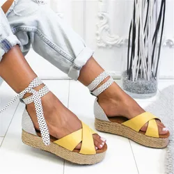 LOOZYKIT Sandalias Mujer 2019 Women's Sandal Ruffles Shoes Woman Cross Bandage Sandals Summer Shoes Flats Lace-up Ankle Strap LOOZYKIT Sandalias Mujer 2019 Women's Sandal Ruffles Shoes Woman Cross Bandage Sandals Summer Shoes Flats Lace-up Ankle Strap